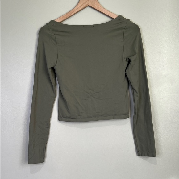 Altar’d State Intimates Square Neck Blouse L/XL Green - Picture 6 of 6